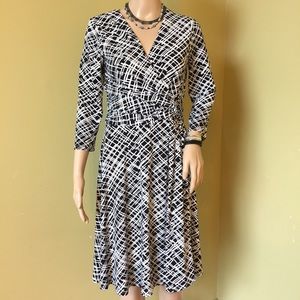 White House Black Market Faux Wrap Dress